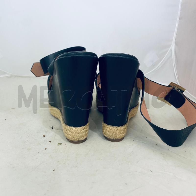 SANDALI DONNA PINKO ZEPPE PELLE CON FIBIA DORATA LOGO  | Mercatino dell'Usato Lago patria - giugliano in c. 5