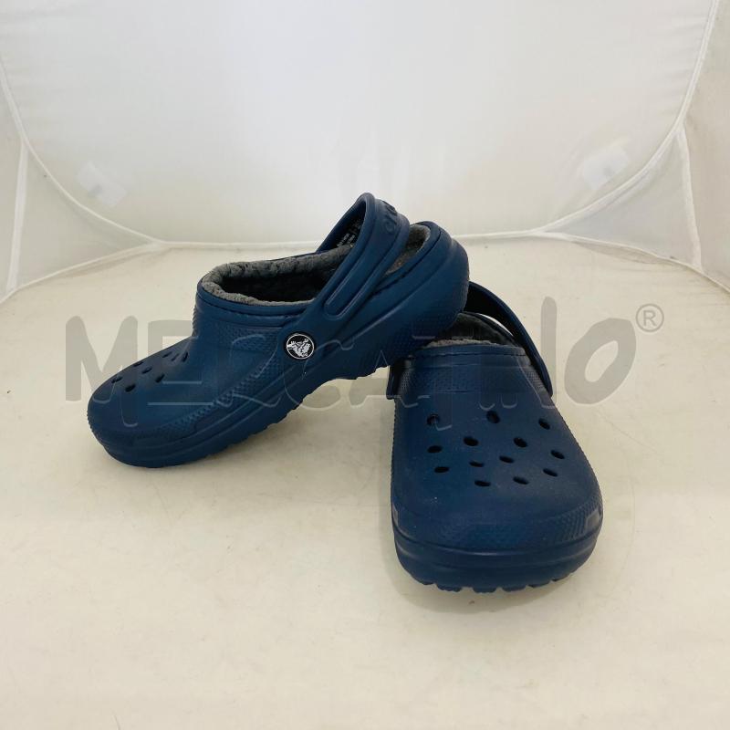 SCARPE BAMBINO CROCS BLU NAVY INTERNO PELO | Mercatino dell'Usato Lago patria - giugliano in c. 1
