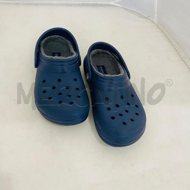 SCARPE BAMBINO CROCS BLU NAVY INTERNO PELO | Mercatino dell'Usato Lago patria - giugliano in c. 2