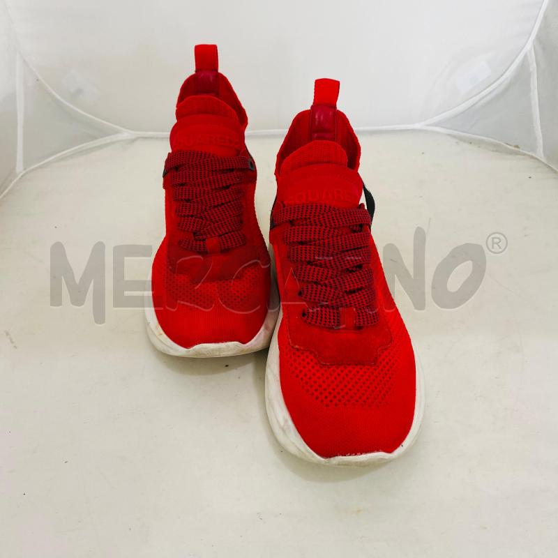SCARPE BAMBINO DSQUARED2 ROSSE  | Mercatino dell'Usato Lago patria - giugliano in c. 2