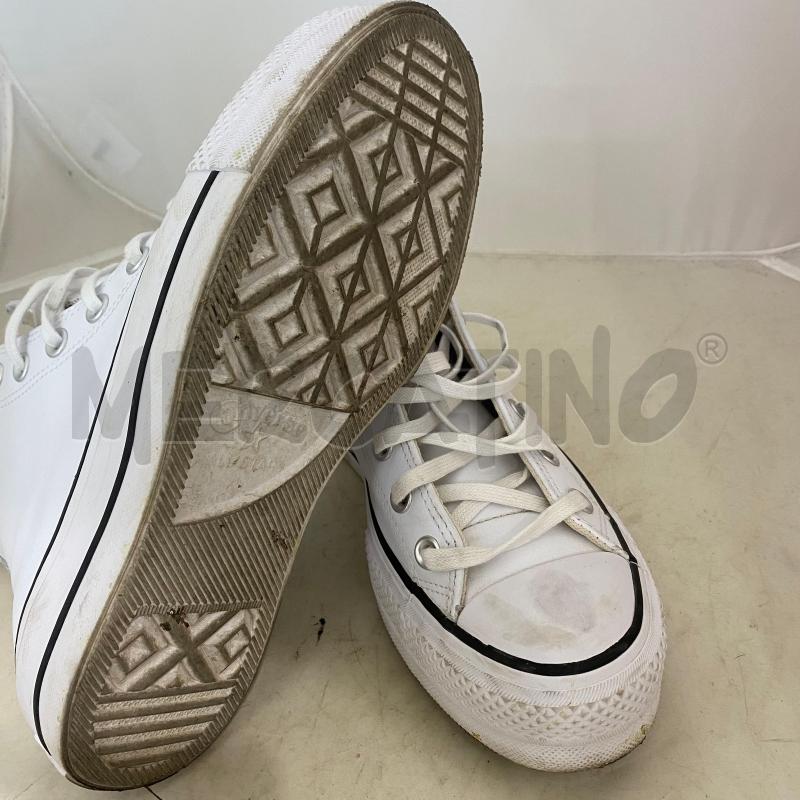 SCARPE DONNA CONVERSE IN PELLE BIANCA  | Mercatino dell'Usato Lago patria - giugliano in c. 5
