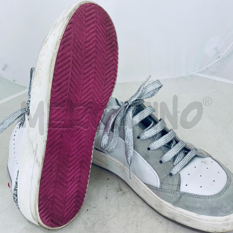SCARPE DONNA GIO + SNEACKERS BIANCHE INSERTI GLITTER ARGENTO  | Mercatino dell'Usato Lago patria - giugliano in c. 4