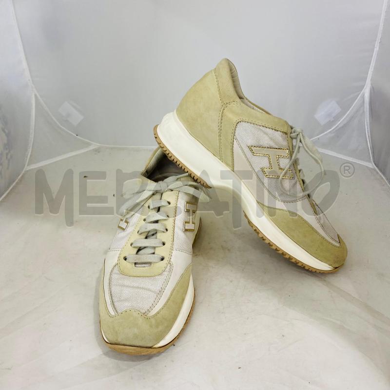 SCARPE DONNA HOGAN BIEGE SCAMOSCIATE TESSUTO  | Mercatino dell'Usato Lago patria - giugliano in c. 1