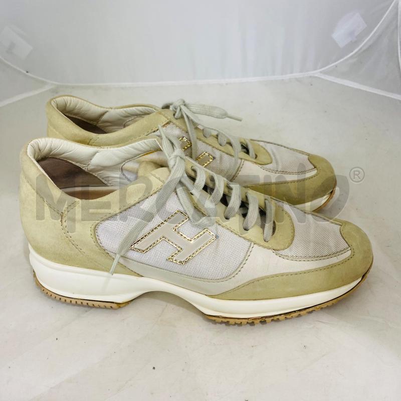 SCARPE DONNA HOGAN BIEGE SCAMOSCIATE TESSUTO  | Mercatino dell'Usato Lago patria - giugliano in c. 5