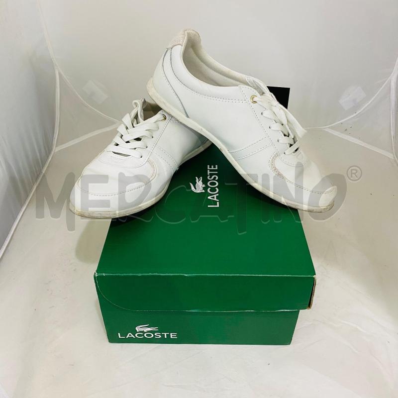 SCARPE DONNA LACOSTE BIANCHE PELLE | Mercatino dell'Usato Lago patria - giugliano in c. 1