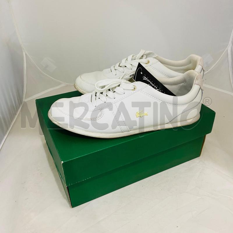 SCARPE DONNA LACOSTE BIANCHE PELLE | Mercatino dell'Usato Lago patria - giugliano in c. 3