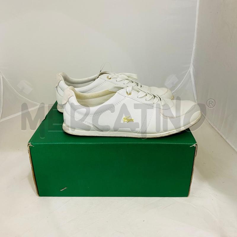 SCARPE DONNA LACOSTE BIANCHE PELLE | Mercatino dell'Usato Lago patria - giugliano in c. 5