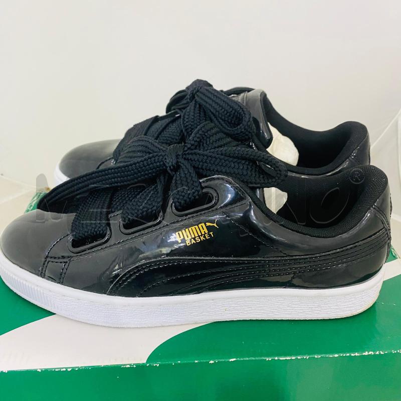 SCARPE DONNA PUMA VERNICE NERA LACCI DOPPI | Mercatino dell'Usato Lago patria - giugliano in c. 2