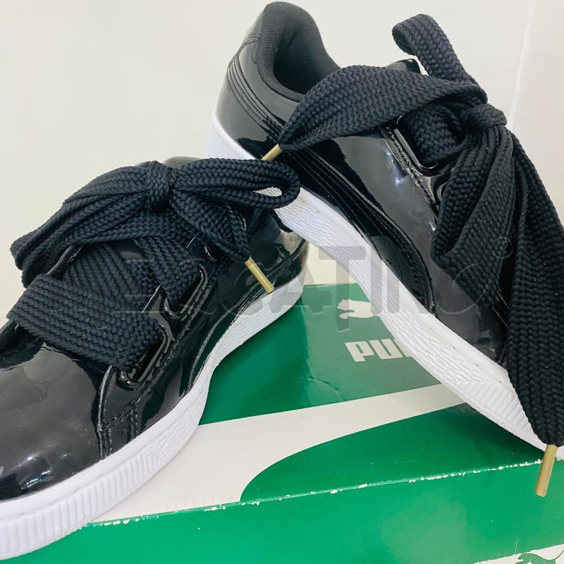 SCARPE DONNA PUMA VERNICE NERA LACCI DOPPI | Mercatino dell'Usato Lago patria - giugliano in c. 3