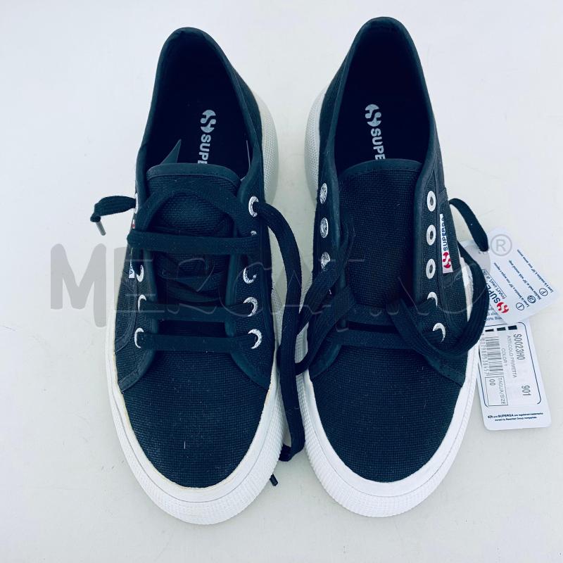 Superga nere clearance donna