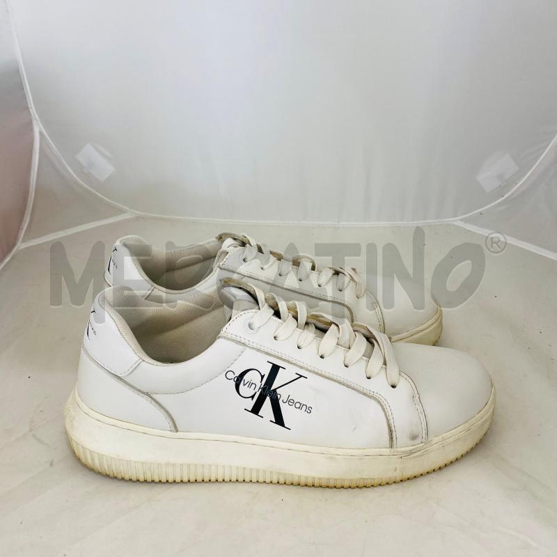 SCARPE UOMO CALVIN KLEIN JEANS BIANCHE  | Mercatino dell'Usato Lago patria - giugliano in c. 5