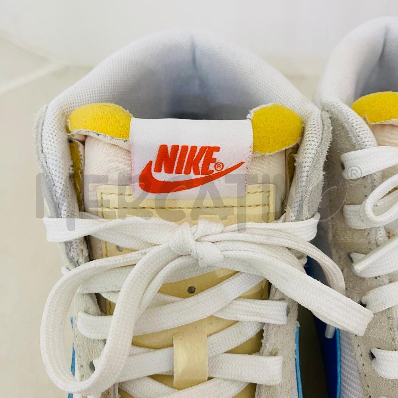 SCARPE UOMO NIKE BIANCHE BAFFO AZZURRO   | Mercatino dell'Usato Lago patria - giugliano in c. 3