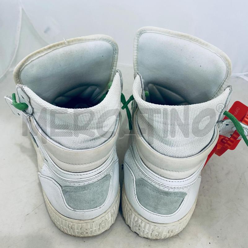 SCARPE UOMO OFF-WHITE PANNA LACCI VERDI  | Mercatino dell'Usato Lago patria - giugliano in c. 3
