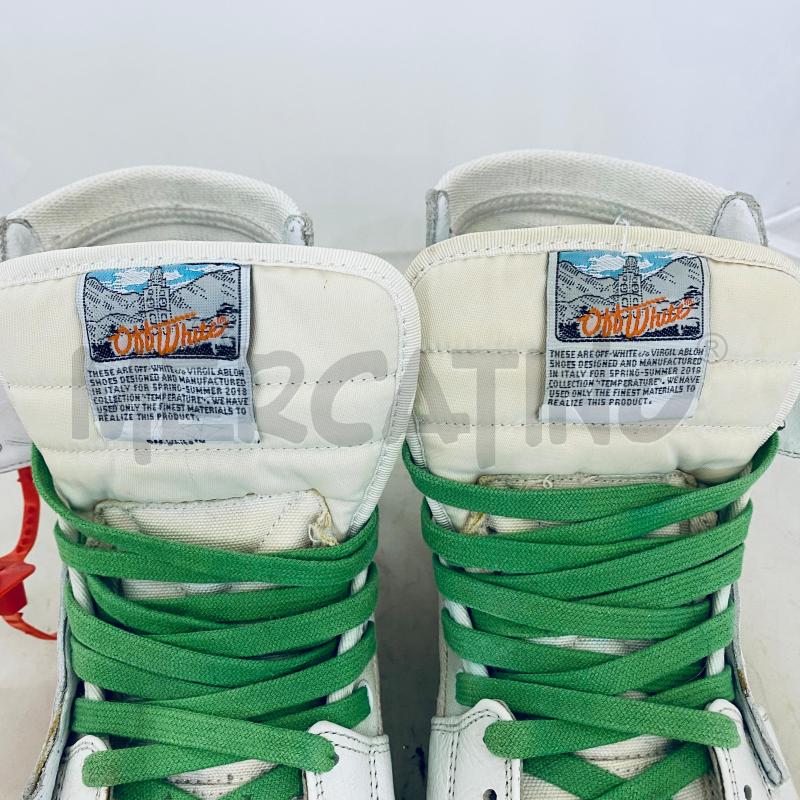 SCARPE UOMO OFF-WHITE PANNA LACCI VERDI  | Mercatino dell'Usato Lago patria - giugliano in c. 4