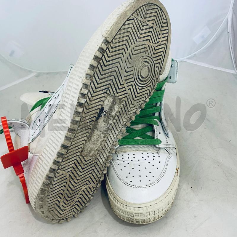 SCARPE UOMO OFF-WHITE PANNA LACCI VERDI  | Mercatino dell'Usato Lago patria - giugliano in c. 5