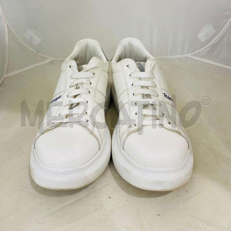 SCARPE UOMO REFRIGUE BIANCHE LOGO BLU  | Mercatino dell'Usato Lago patria - giugliano in c. 2