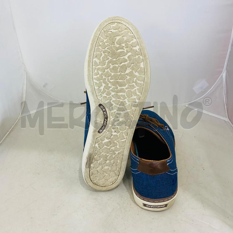 SCARPE UOMO SKECHERS BLU TELA  | Mercatino dell'Usato Lago patria - giugliano in c. 4
