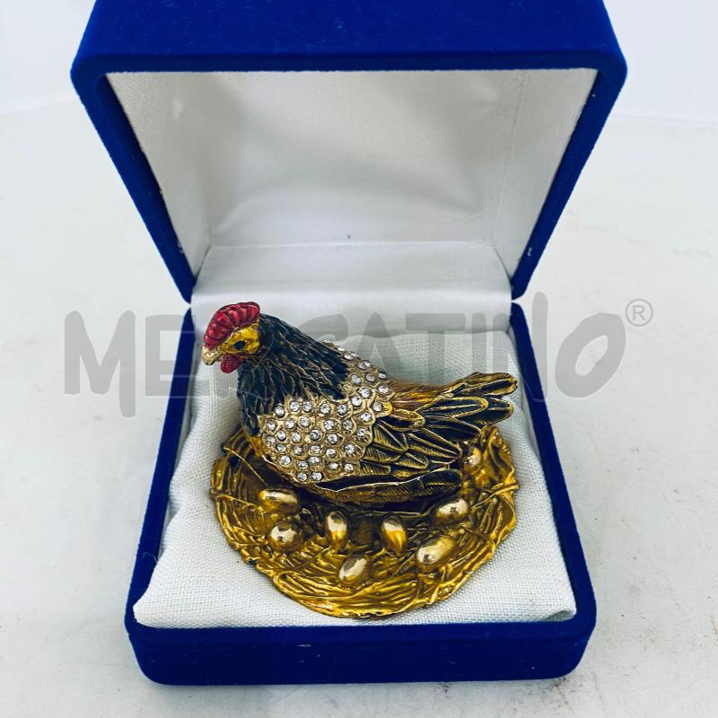 SCATOLA FORMA GALLINA DORATA  | Mercatino dell'Usato Lago patria - giugliano in c. 2