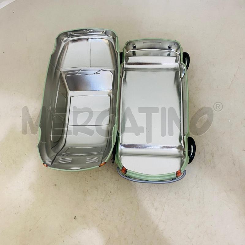 SCATOLA LATTA FIAT 500 VERDE ACQUA | Mercatino dell'Usato Lago patria - giugliano in c. 5
