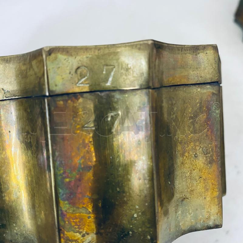 SCATOLE PZ. 3 METALLO DORATO DECORATIVE | Mercatino dell'Usato Lago patria - giugliano in c. 4