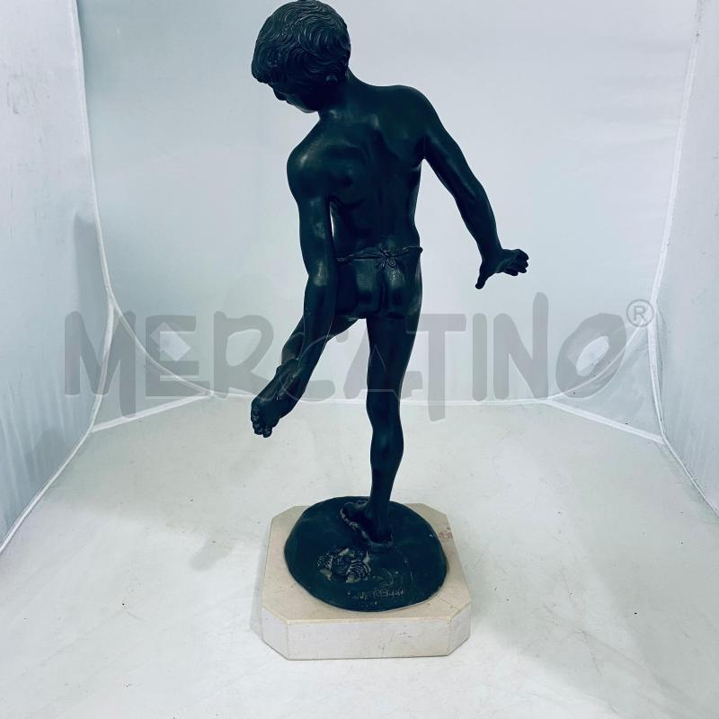 SCULTURA P. UCCELLO SCUGNIZZO PIEDE ALZATO | Mercatino dell'Usato Lago patria - giugliano in c. 4