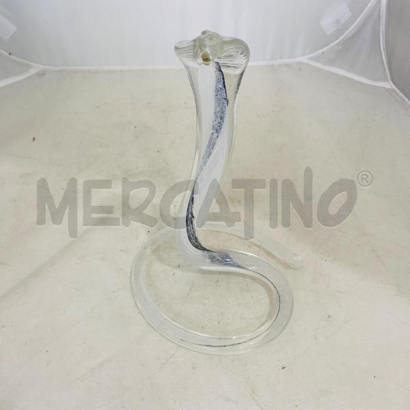 SCULTURA VETRO SERPENTE | Mercatino dell'Usato Lago patria - giugliano in c. 1