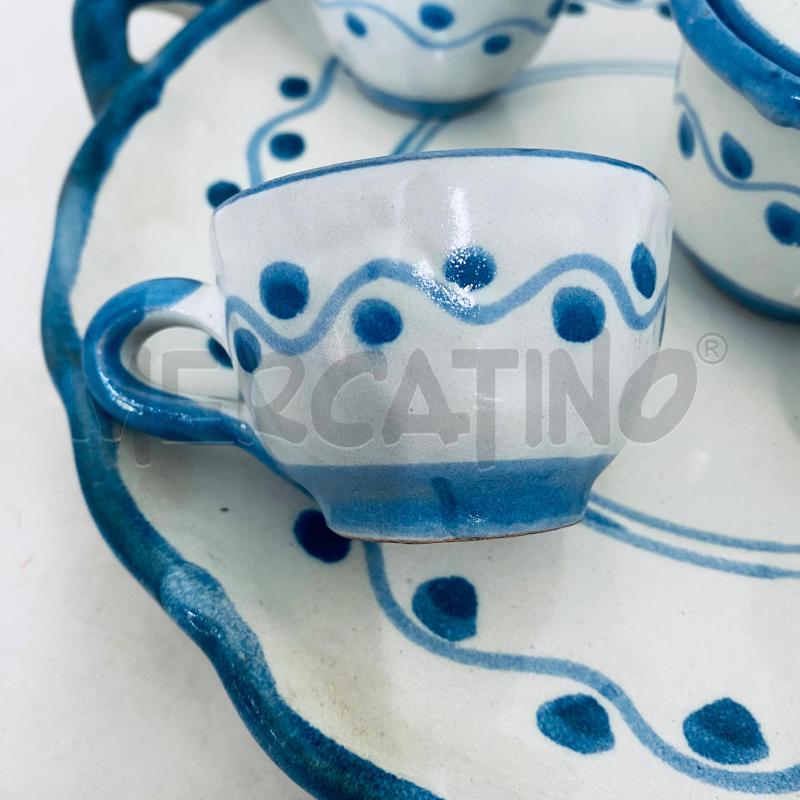 SERVIZIO CAFFE VIETRI TAZZINE PZ4 9+ZUCCHERIERA+PIATTO | Mercatino dell'Usato Lago patria - giugliano in c. 5