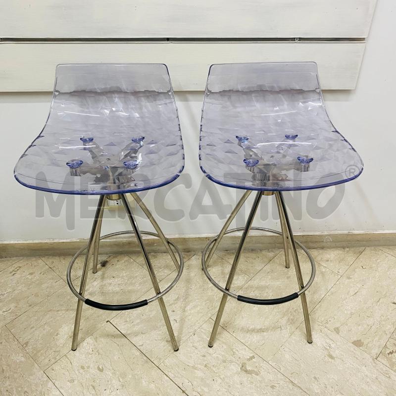 SGABELLO COPPIA CALLIGARIS ICE SCOCCA TRASPARENTE | Mercatino dell'Usato Lago patria - giugliano in c. 1