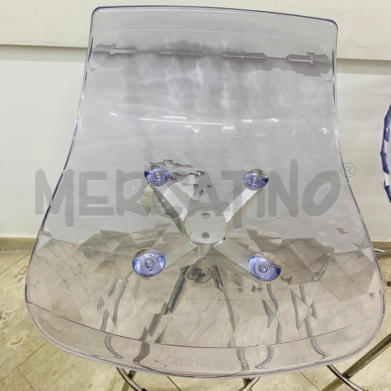 SGABELLO COPPIA CALLIGARIS ICE SCOCCA TRASPARENTE | Mercatino dell'Usato Lago patria - giugliano in c. 5