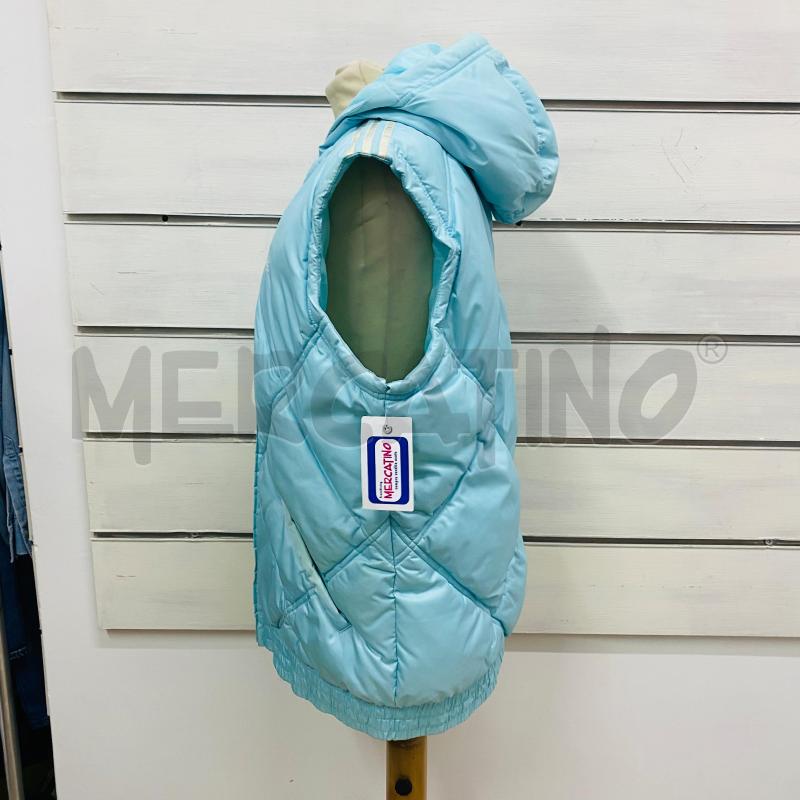 SMANICATO DONNA ADIDAS CELESTE RIGHE BIANCHE  | Mercatino dell'Usato Lago patria - giugliano in c. 5