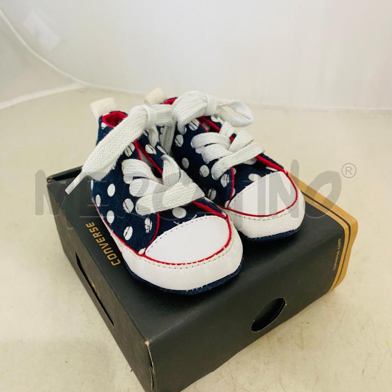 SNEAKERS BAMBINO CONVERDE BLU POIS BIANCHI | Mercatino dell'Usato Lago patria - giugliano in c. 1