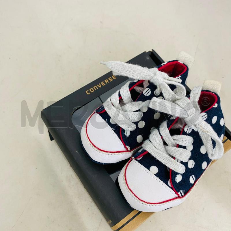 SNEAKERS BAMBINO CONVERDE BLU POIS BIANCHI | Mercatino dell'Usato Lago patria - giugliano in c. 3