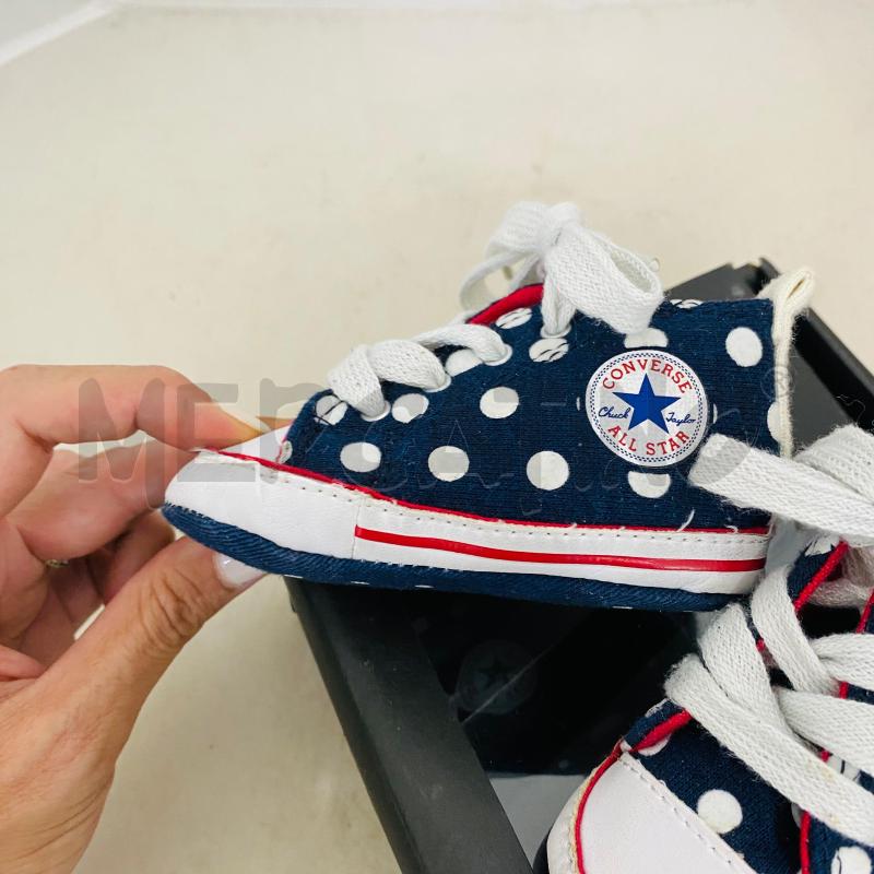 SNEAKERS BAMBINO CONVERDE BLU POIS BIANCHI | Mercatino dell'Usato Lago patria - giugliano in c. 4