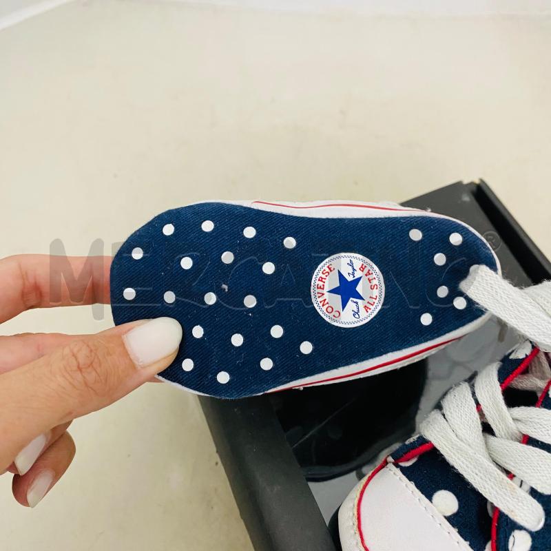 SNEAKERS BAMBINO CONVERDE BLU POIS BIANCHI | Mercatino dell'Usato Lago patria - giugliano in c. 5