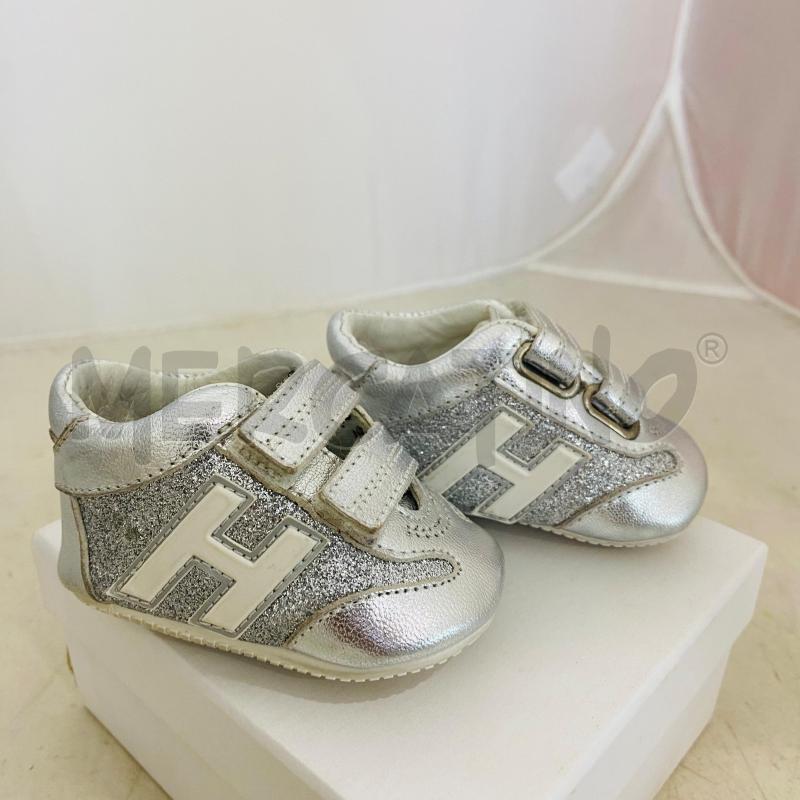SNEAKERS BAMBINO HOGAN ARGENTO LOGO LUREX | Mercatino dell'Usato Lago patria - giugliano in c. 3