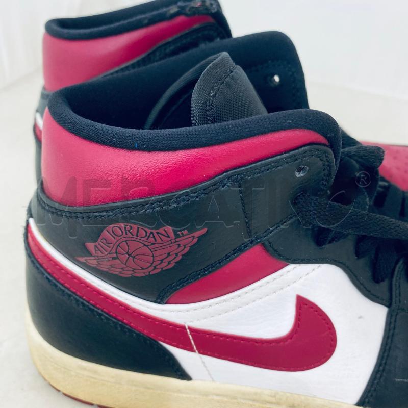 SNEAKERS DONNA JORDAN 1 MID NERO BIANCO BORGOGNA | Mercatino dell'Usato Lago patria - giugliano in c. 3