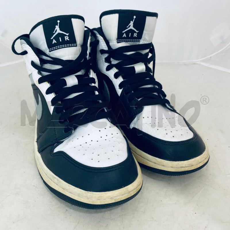 SNEAKERS DONNA JORDAN 1 MID NERO BIANCO GRIGIO | Mercatino dell'Usato Lago patria - giugliano in c. 1
