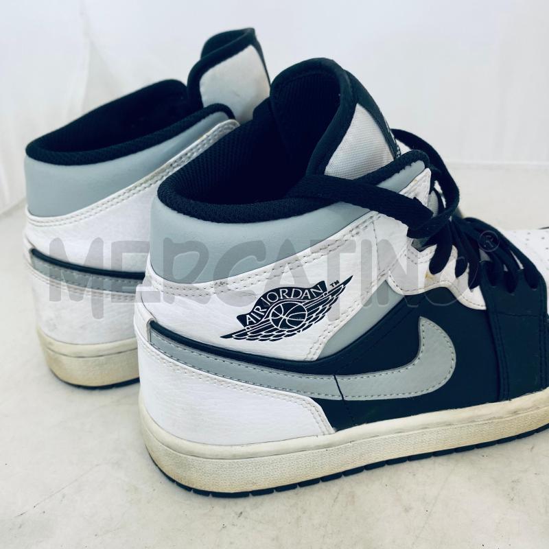 SNEAKERS DONNA JORDAN 1 MID NERO BIANCO GRIGIO | Mercatino dell'Usato Lago patria - giugliano in c. 4
