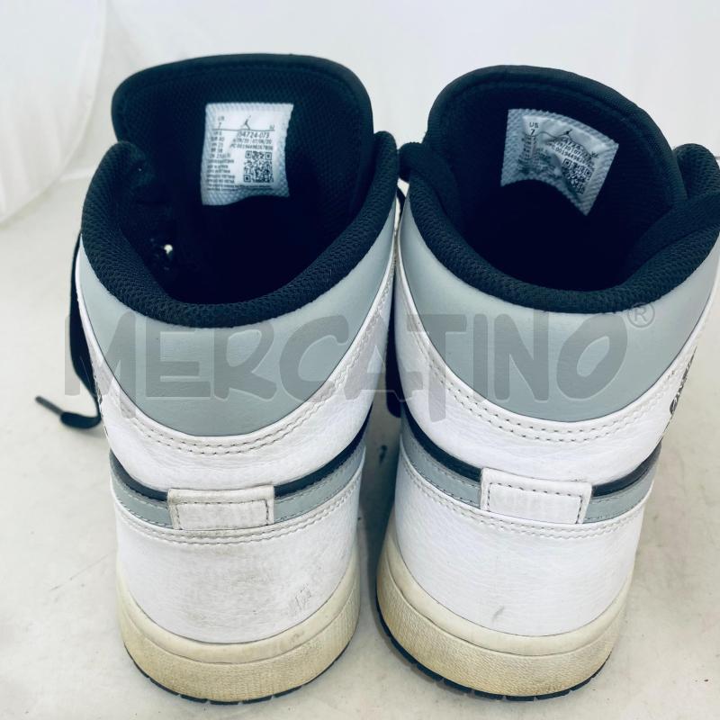 SNEAKERS DONNA JORDAN 1 MID NERO BIANCO GRIGIO | Mercatino dell'Usato Lago patria - giugliano in c. 5