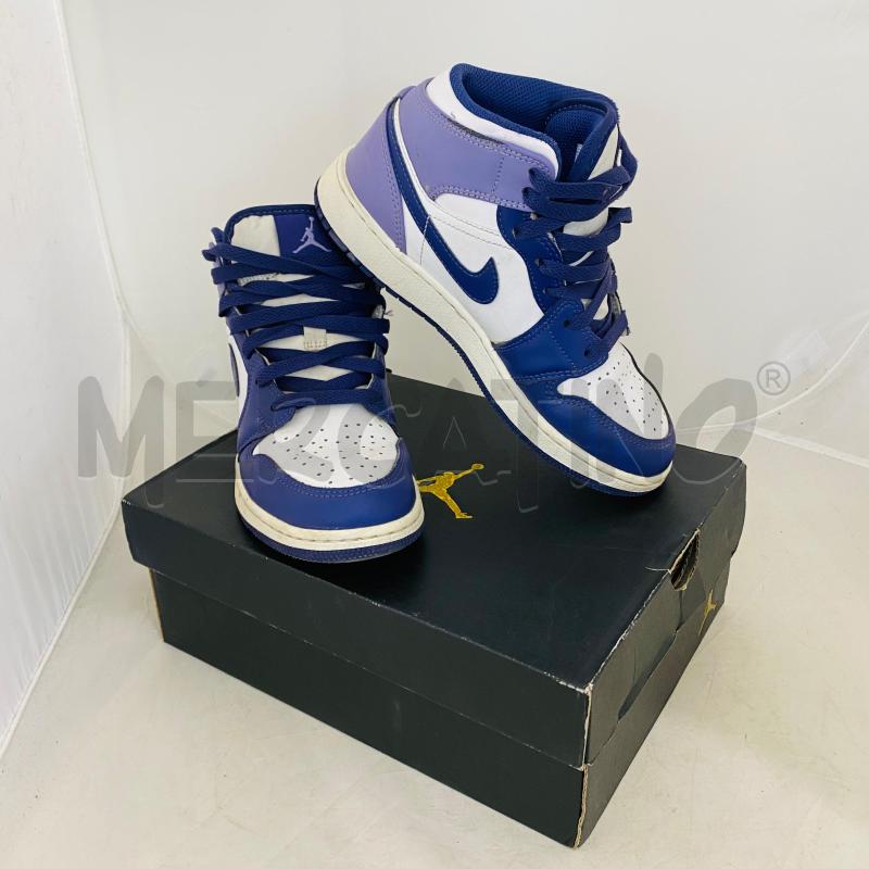 SNEAKERS DONNA NIKE AIR JORDAN 1 BIANCO VIOLA LILLA | Mercatino dell'Usato Lago patria - giugliano in c. 1