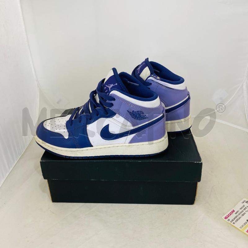 SNEAKERS DONNA NIKE AIR JORDAN 1 BIANCO VIOLA LILLA | Mercatino dell'Usato Lago patria - giugliano in c. 4