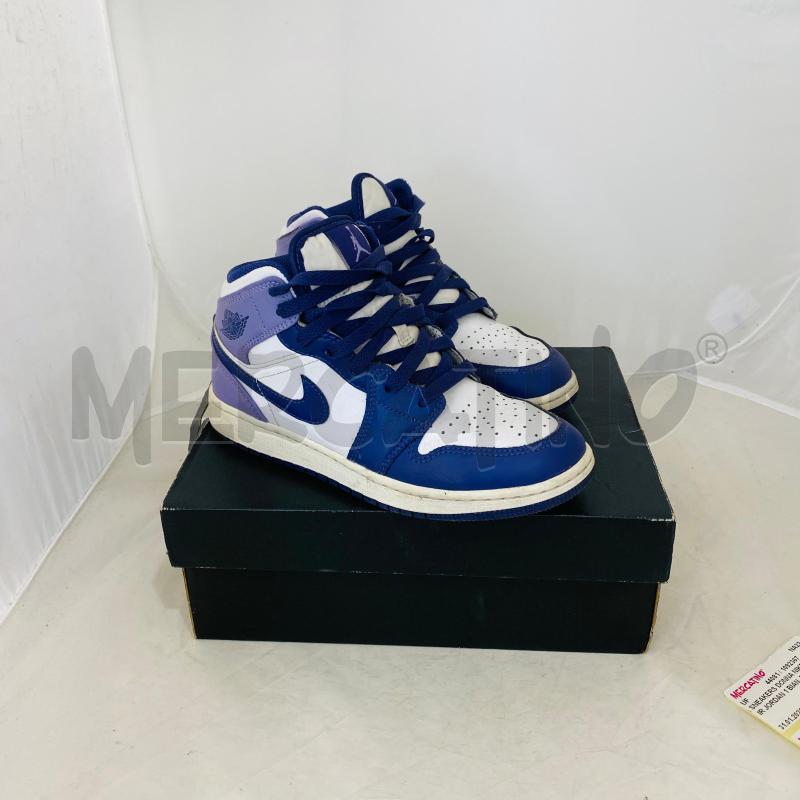 SNEAKERS DONNA NIKE AIR JORDAN 1 BIANCO VIOLA LILLA | Mercatino dell'Usato Lago patria - giugliano in c. 5