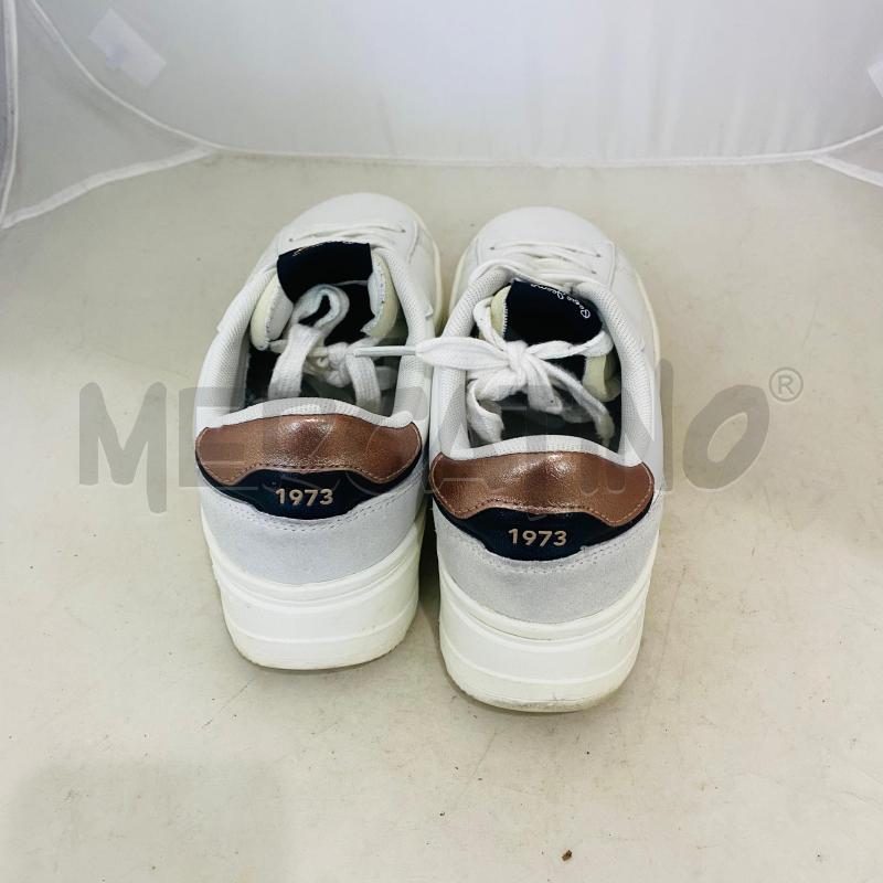 SNEAKERS DONNA PEPE JEANS BIANCHE PROFILO LUREX BRONZO | Mercatino dell'Usato Lago patria - giugliano in c. 4