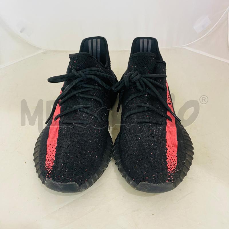 SNEAKERS UOMO ADIDAS YEEZY BOOST 350 NERO PROFILO ROSSO | Mercatino dell'Usato Lago patria - giugliano in c. 2