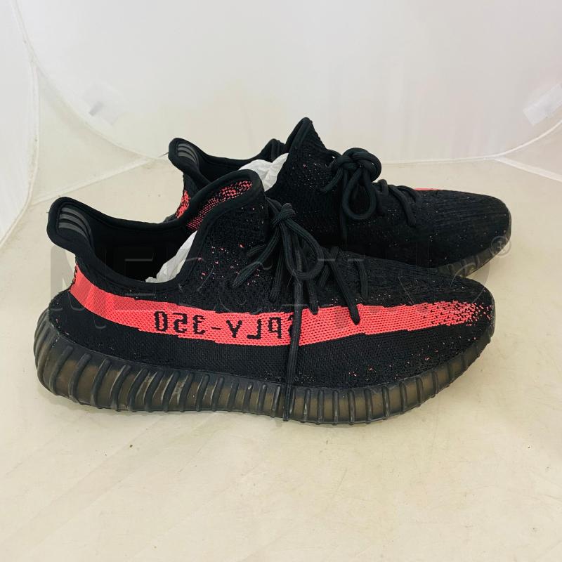 SNEAKERS UOMO ADIDAS YEEZY BOOST 350 NERO PROFILO ROSSO | Mercatino dell'Usato Lago patria - giugliano in c. 5