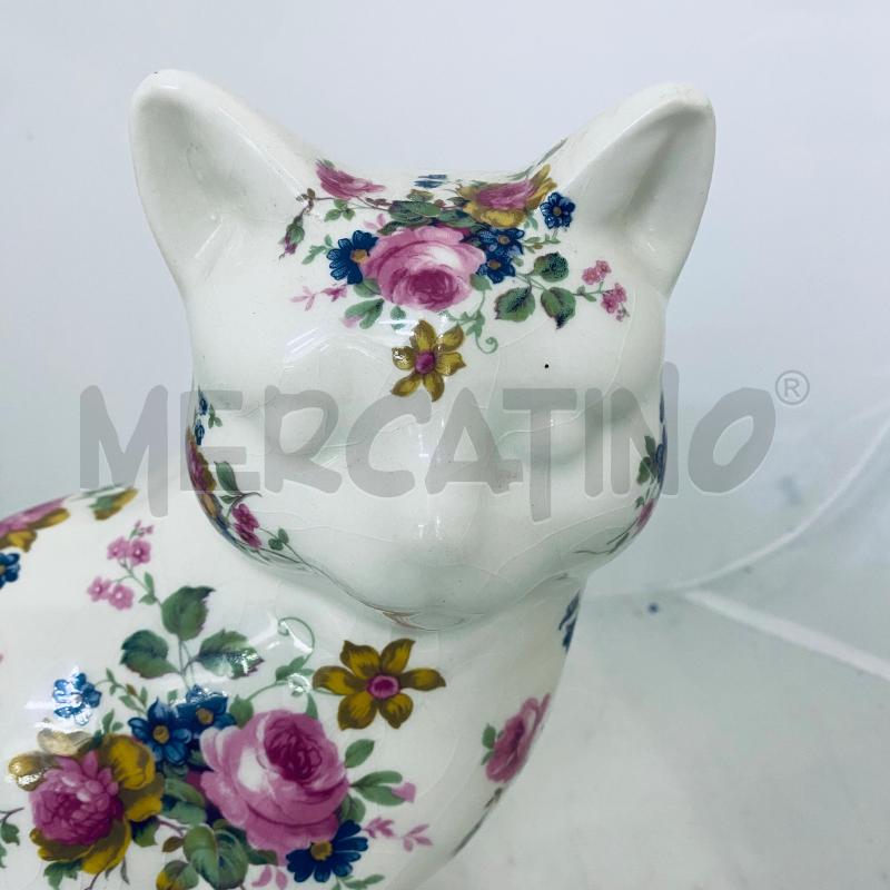 SOPRAMMOBILE GATTO ALPHA OMEGA STAFFORDSHIRE ENGLAND FLOREALE | Mercatino dell'Usato Lago patria - giugliano in c. 2