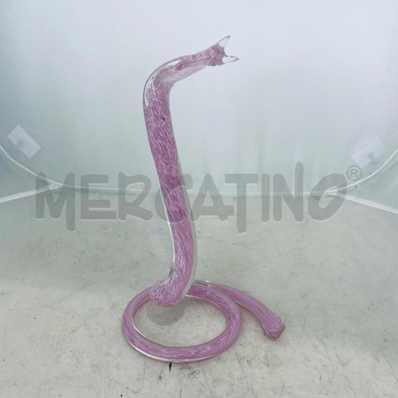 SOPRAMMOBILE SERPENTE VETRO ROSA | Mercatino dell'Usato Lago patria - giugliano in c. 1