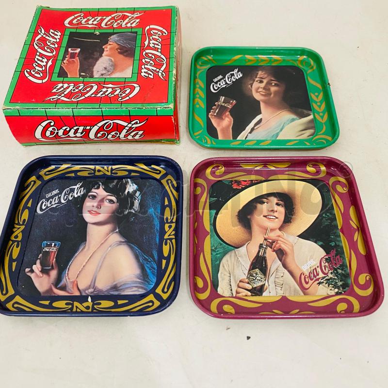 SOTTO BICCHIERI COCA COLA IN LATTA PZ3 | Mercatino dell'Usato Lago patria - giugliano in c. 1