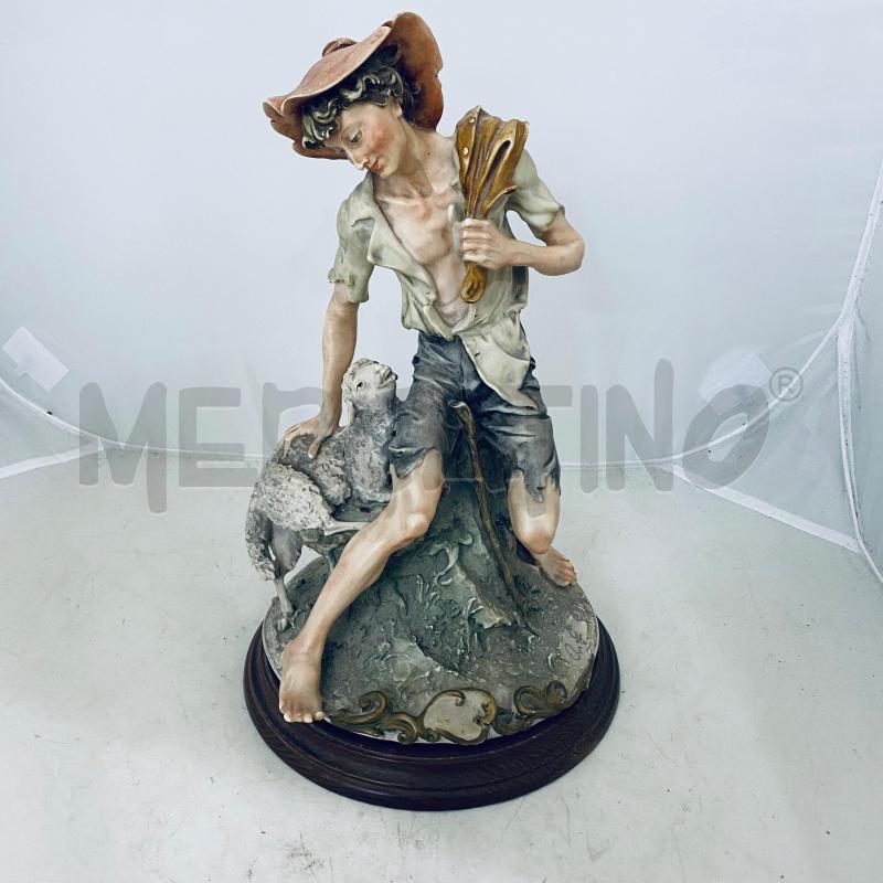 STATUA GIUSEPPE ARMANI CAPODIMONTE PASTORELLO CON PECORA | Mercatino dell'Usato Lago patria - giugliano in c. 1