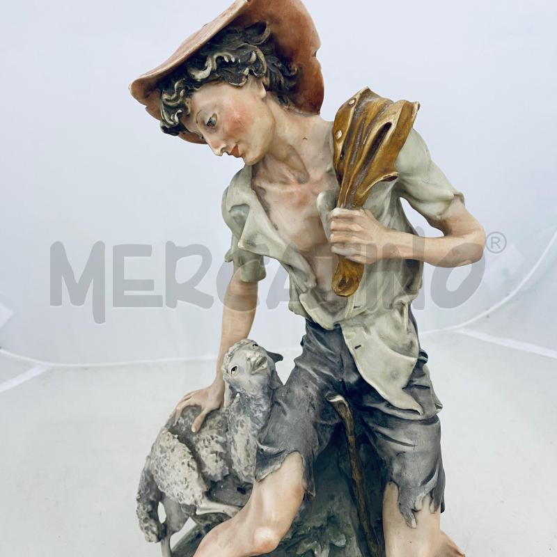 STATUA GIUSEPPE ARMANI CAPODIMONTE PASTORELLO CON PECORA | Mercatino dell'Usato Lago patria - giugliano in c. 3